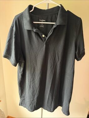 Goodfellow & Co Black Short-Sleeve Polo